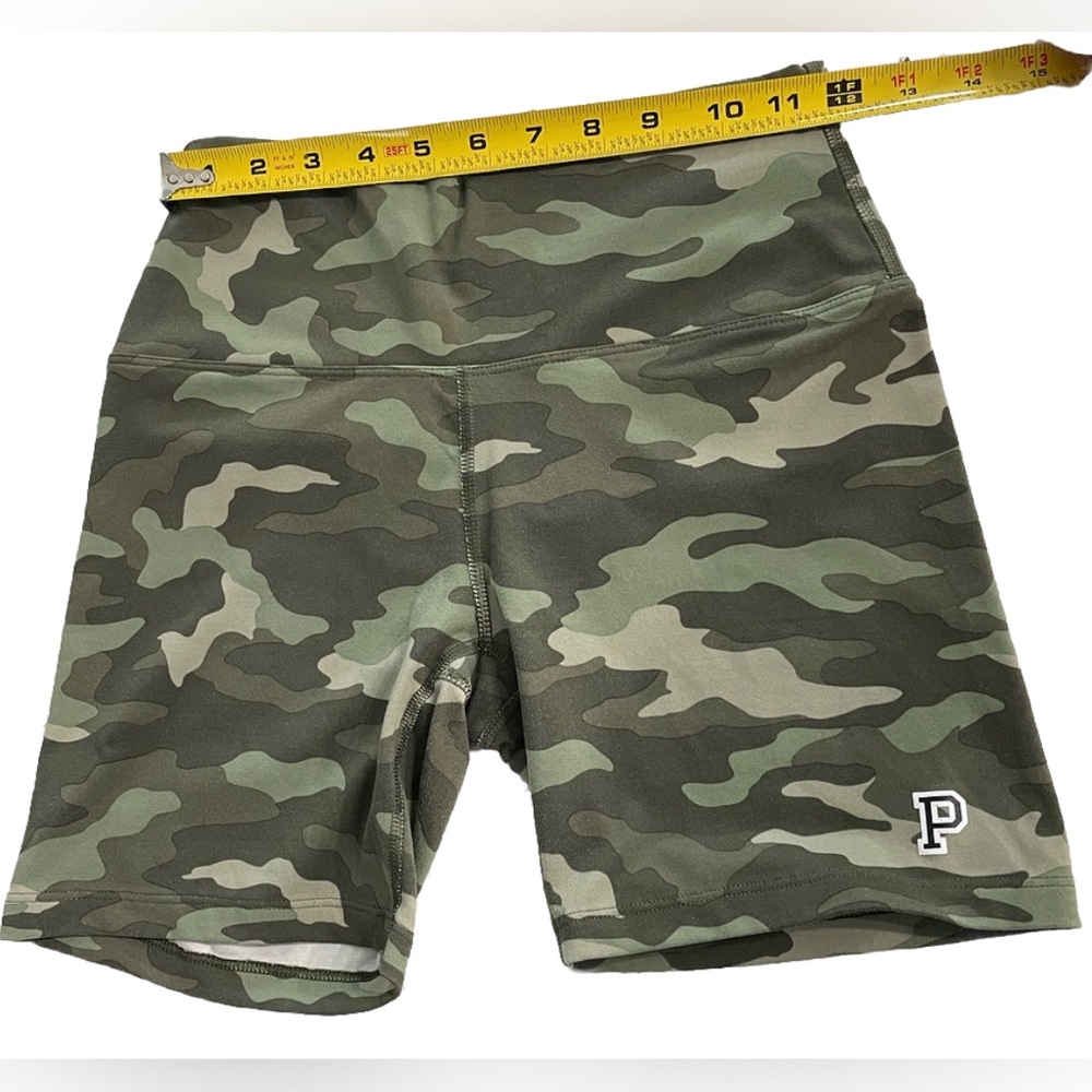 Victoria’s Secret PINK Ultimate High Waist Bike Shorts Camo Green Women’s Size S - Picture 6 of 9